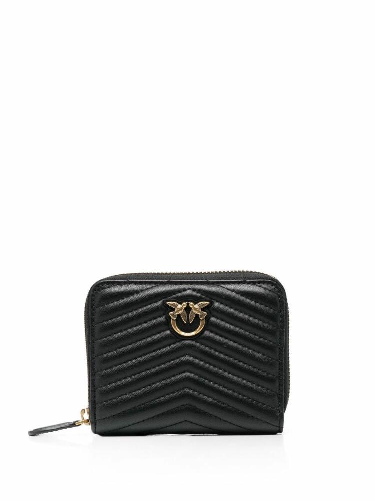 PINKO quilted leather purse - Black Cover