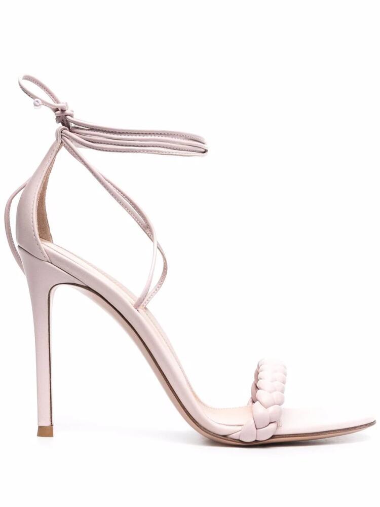 Gianvito Rossi Leomi ankle-tie sandals - Pink Cover