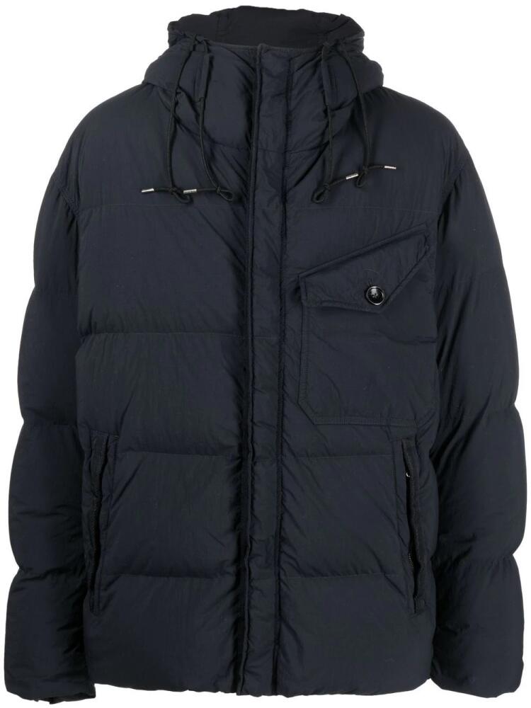 Ten C Survival padded down jacket - Blue Cover