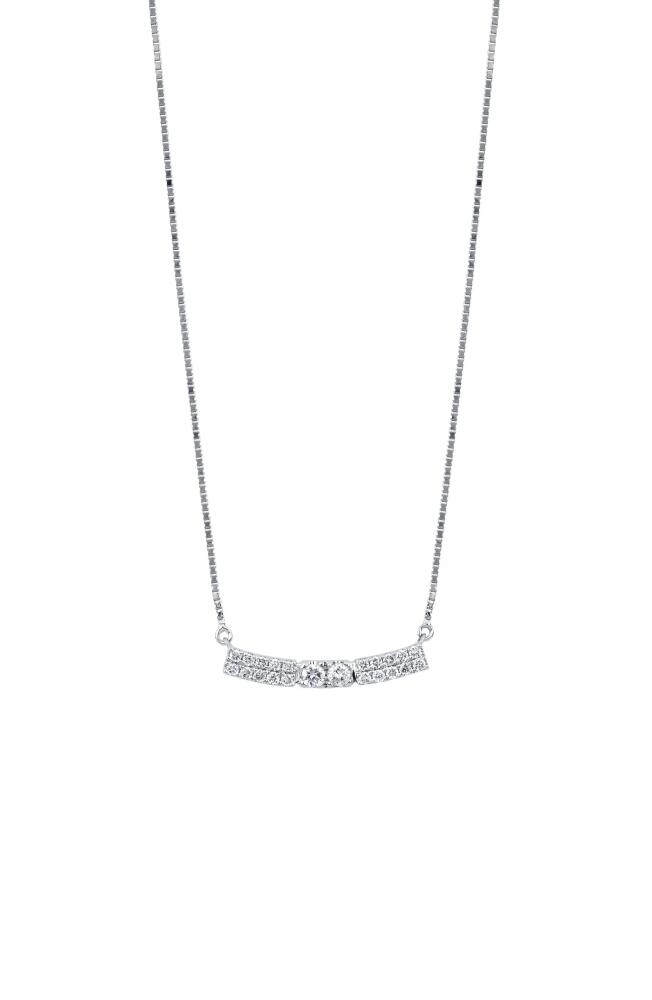 Bony Levy Diamond Bar Pendant Necklace in 18K White Gold Cover