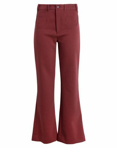 See By Chloé Woman Pants Brick red Cotton, Polyester, Wool, Elastane Cover