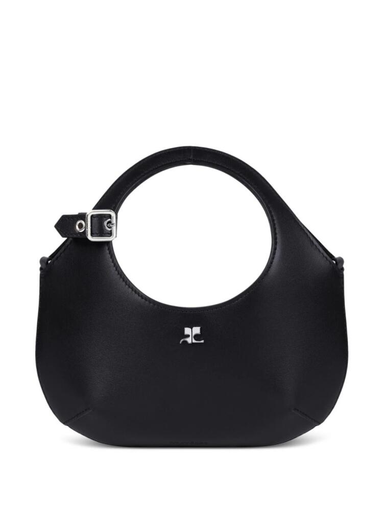 Courrèges mini Holy leather tote bag - Black Cover