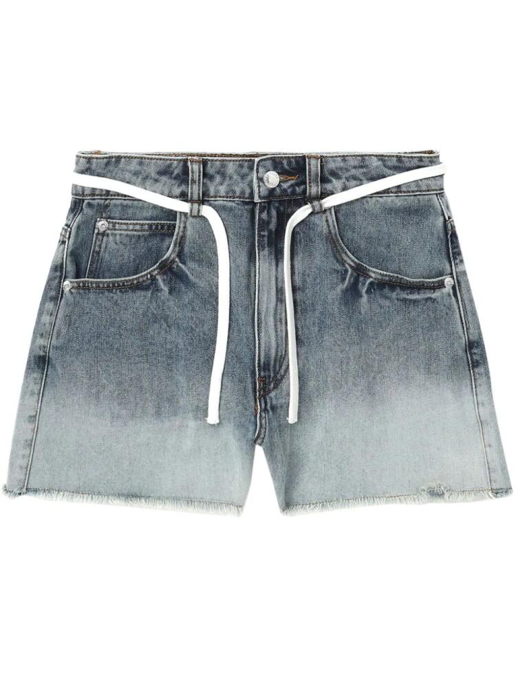 izzue gradient-wash denim shorts - Blue Cover