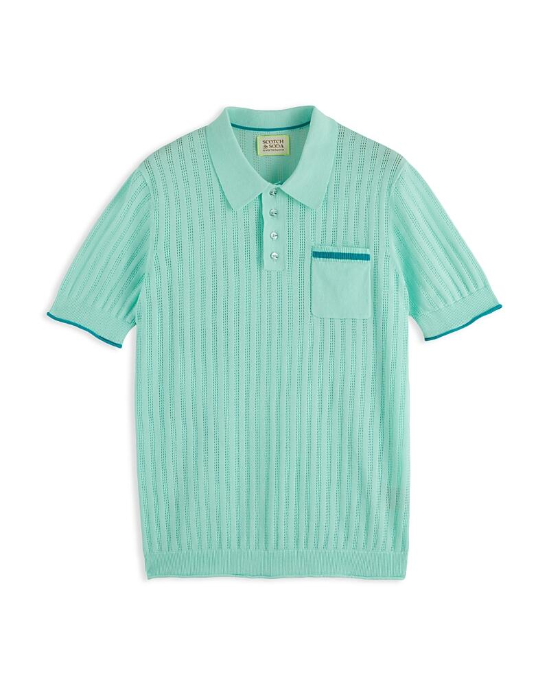 Scotch & Soda Openwork Short Sleeve Polo Cover