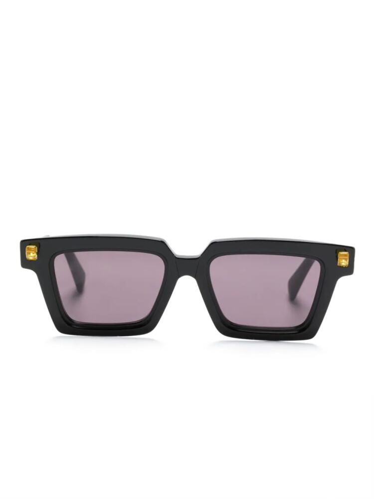 Kuboraum Q2 rectangle-frame sunglasses - Black Cover