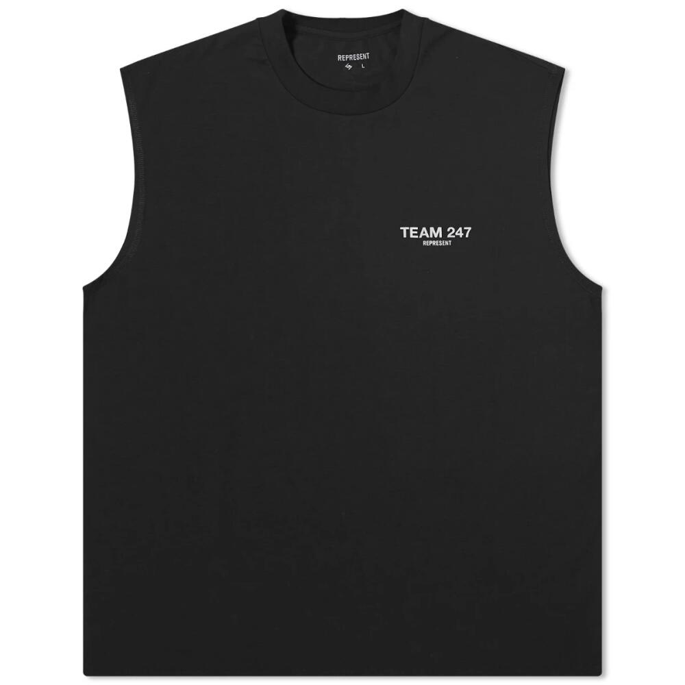 Represent Men's Team 247 Oversized Tank T-Shirt in Jet Black Cover