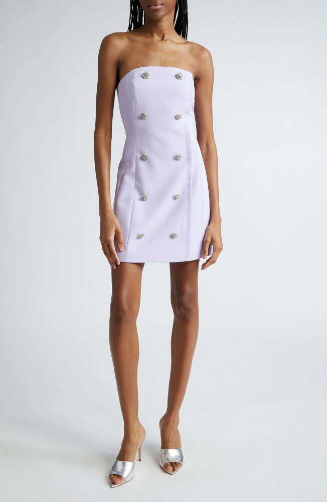 L'AGENCE Felda Strapless Minidress in Pale Lilac Cover