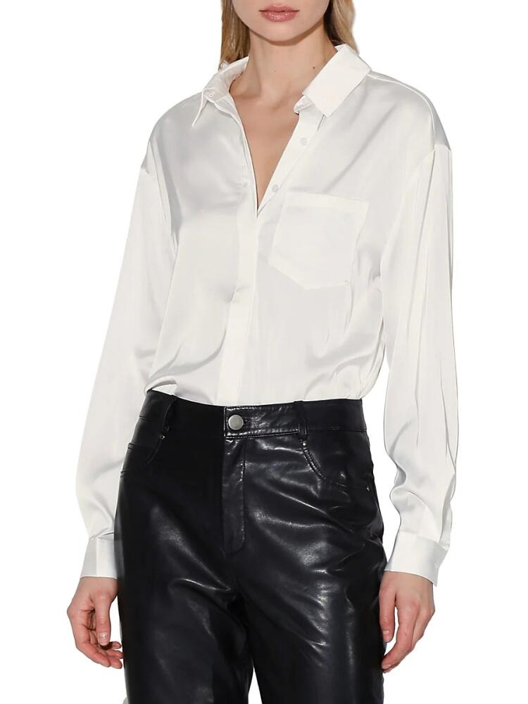 Walter Baker Women's Bella Satin Shirt - White Cover