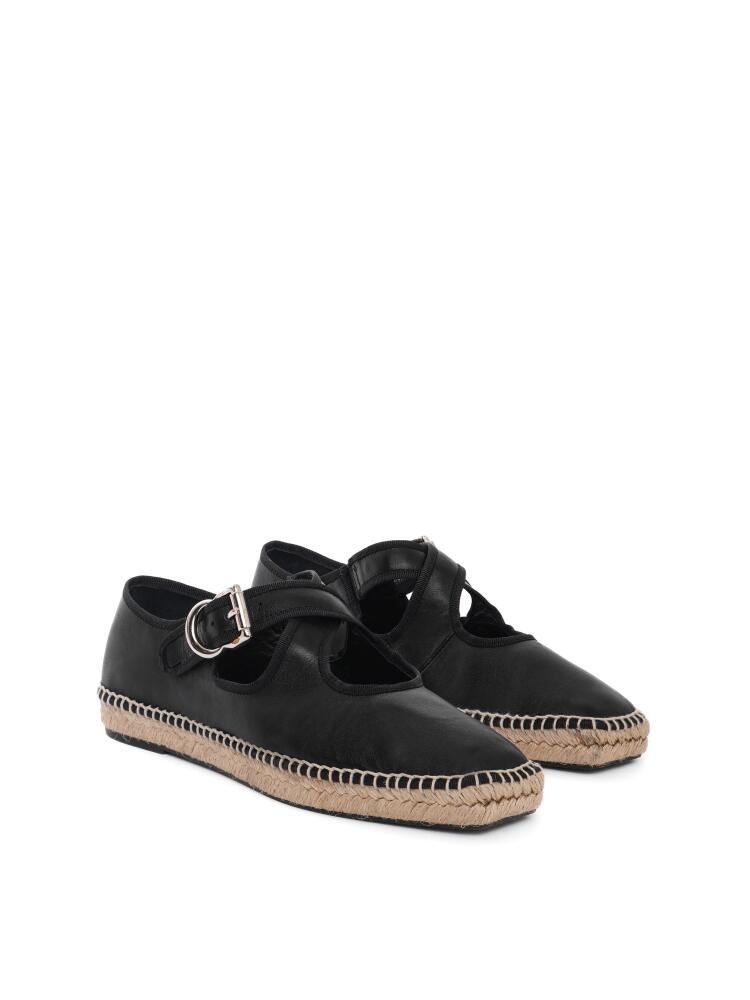 Maguire Leiro Espadrille in Black With Beige Outsole Cover