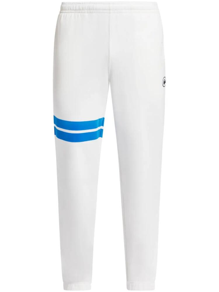 Lacoste logo-patch organic-cotton track pants - White Cover