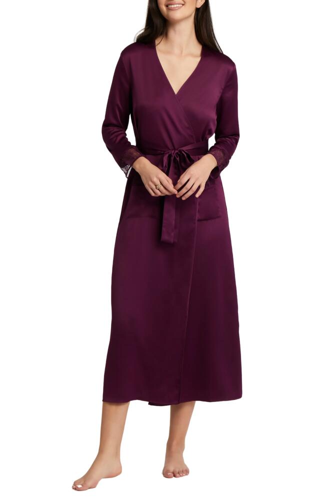 Rya Collection Serena Charmeuse Robe in Aubergine Cover