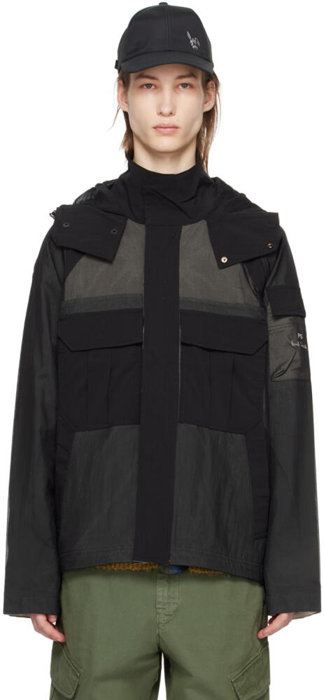 PS by Paul Smith Black Hooded Jacket Cover