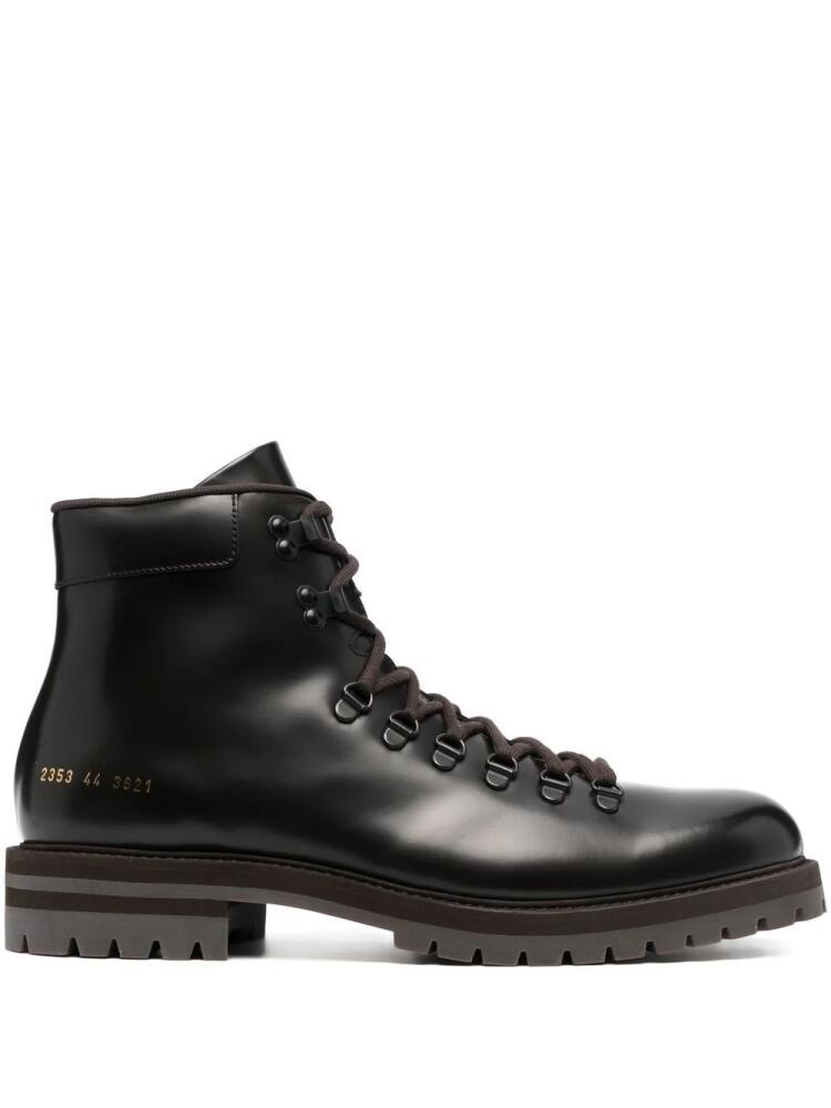 Common Projects lace-up leather ankle boots - Brown Cover