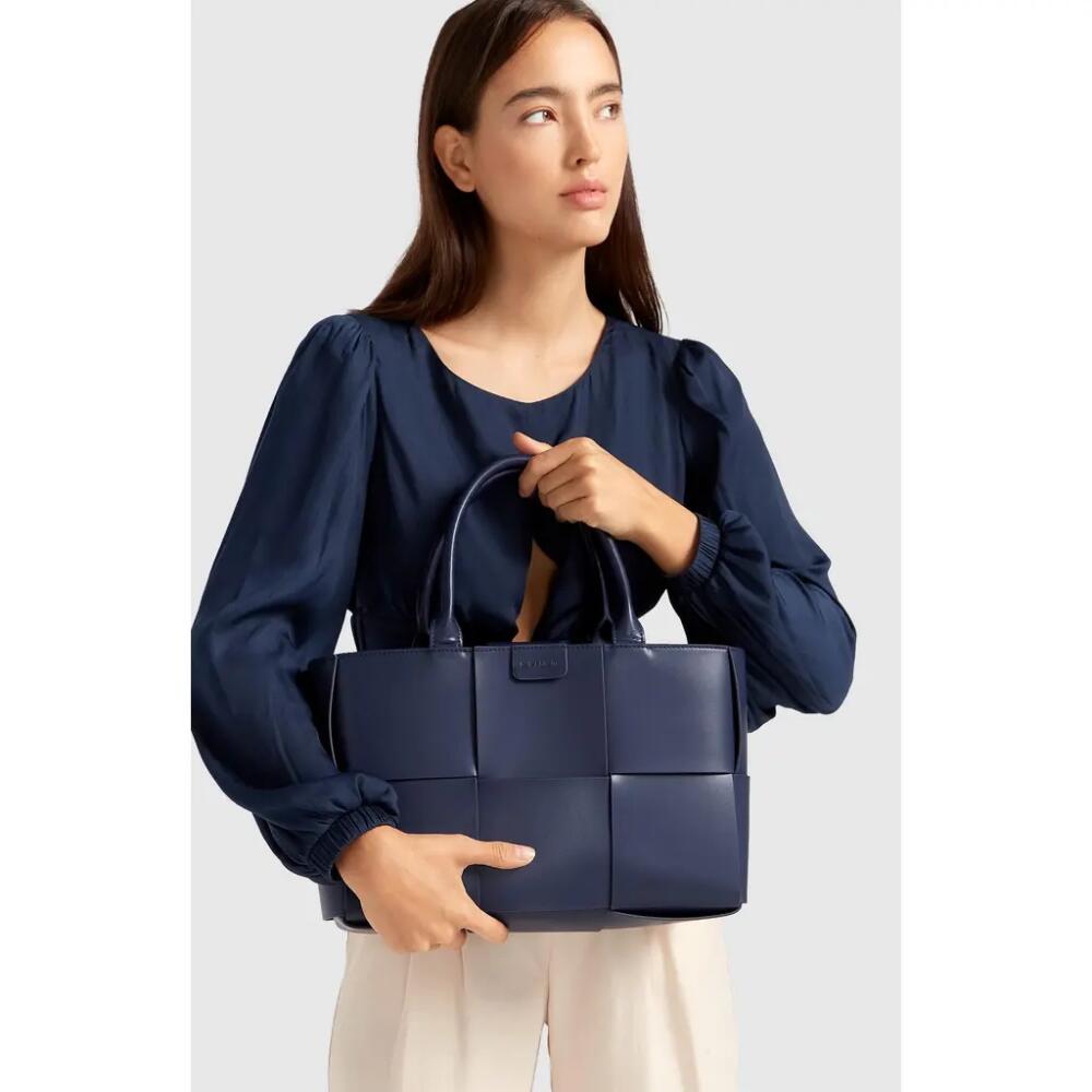 Belle & Bloom Long Way Home Woven Tote in Navy Cover