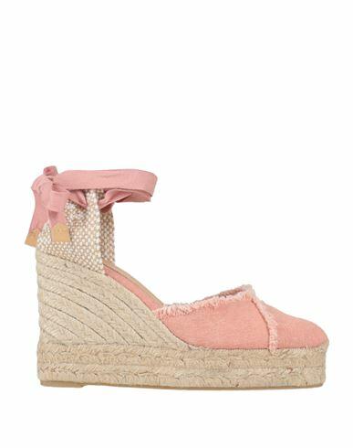 Castañer Woman Espadrilles Salmon pink Textile fibers Cover