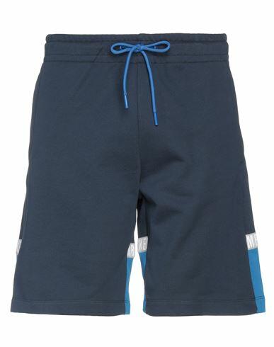 Bikkembergs Man Shorts & Bermuda Shorts Midnight blue Cotton, Polyester Cover