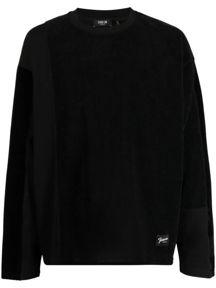 FIVE CM long-sleeve cotton T-shirt - Black Cover