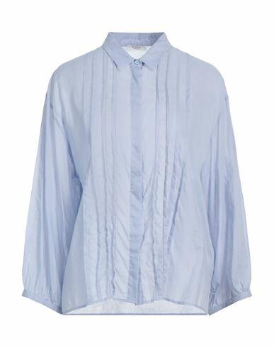 Peserico Woman Shirt Pastel blue Cotton Cover