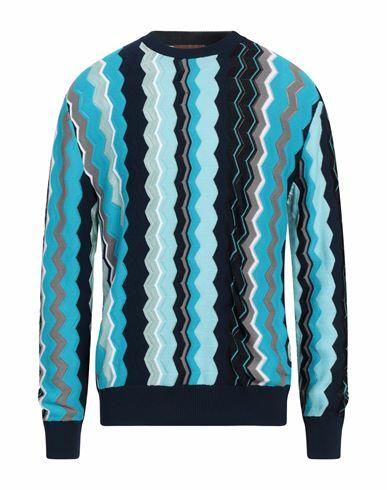 Missoni Man Sweater Sky blue Cotton, Viscose, Polyamide Cover