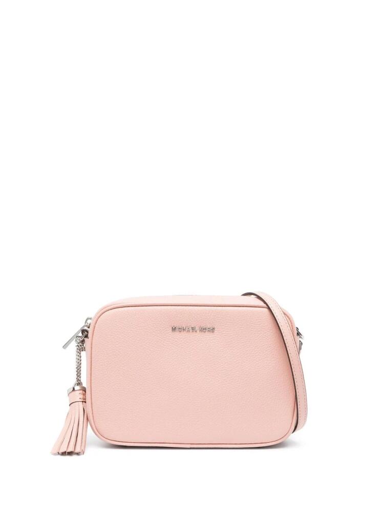 Michael Michael Kors logo-lettering leather crossbody bag - Pink Cover