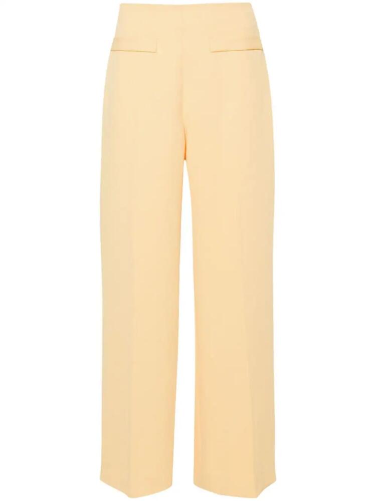 SANDRO high-waist palazzo trousers - Yellow Cover