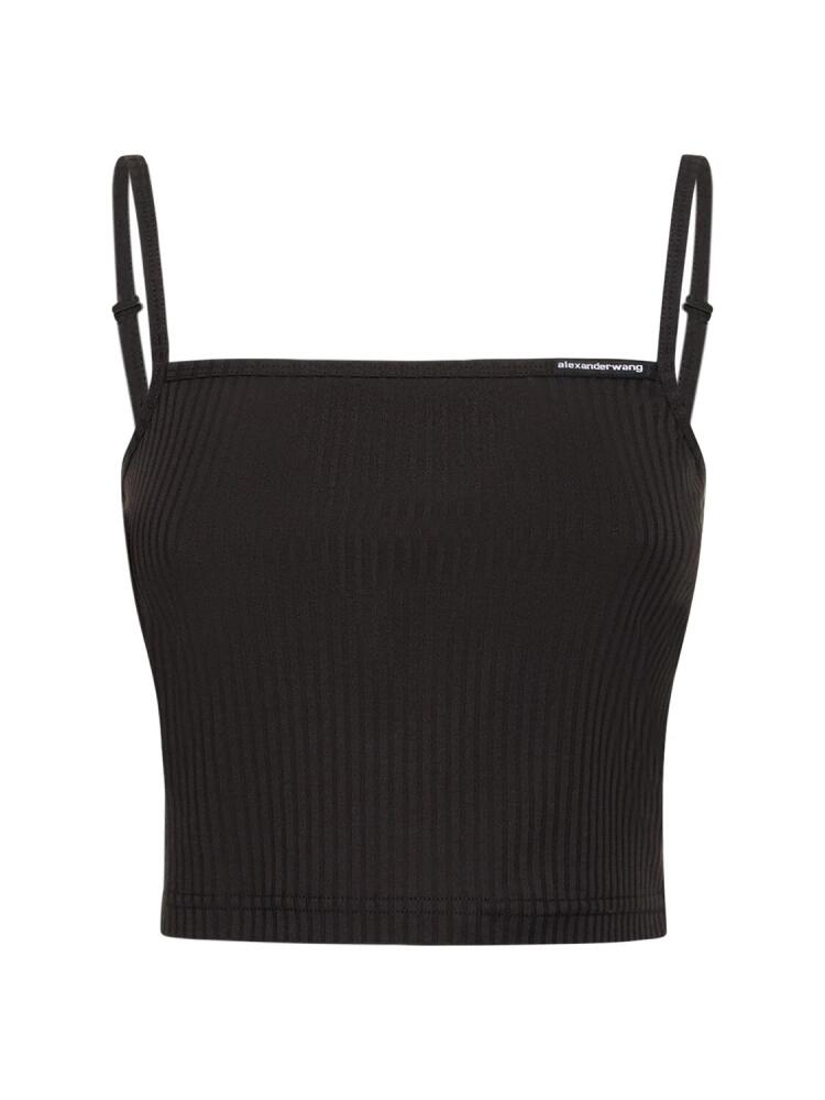 ALEXANDER WANG Cami Cotton Crop Top Cover