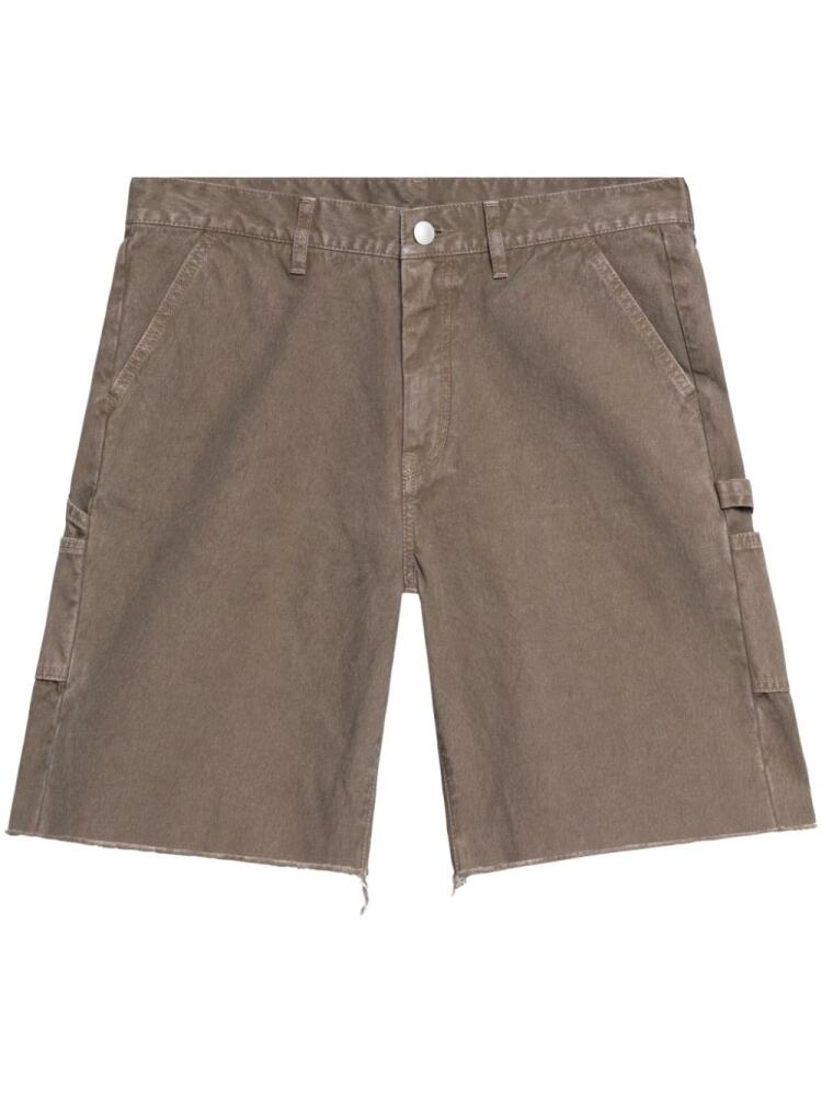 John Elliott buttoned denim shorts - Brown Cover