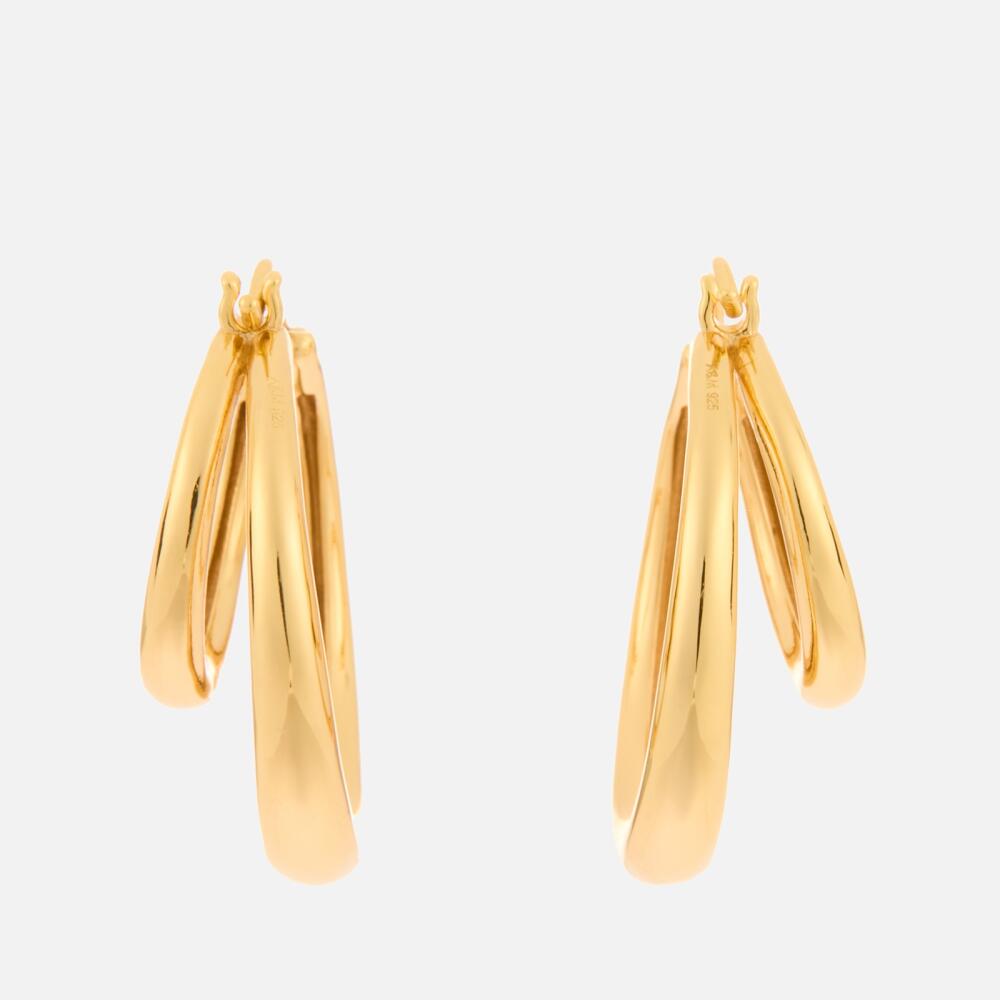 Astrid & Miyu Illusion Dome Gold-Plated Hoop Earrings Cover