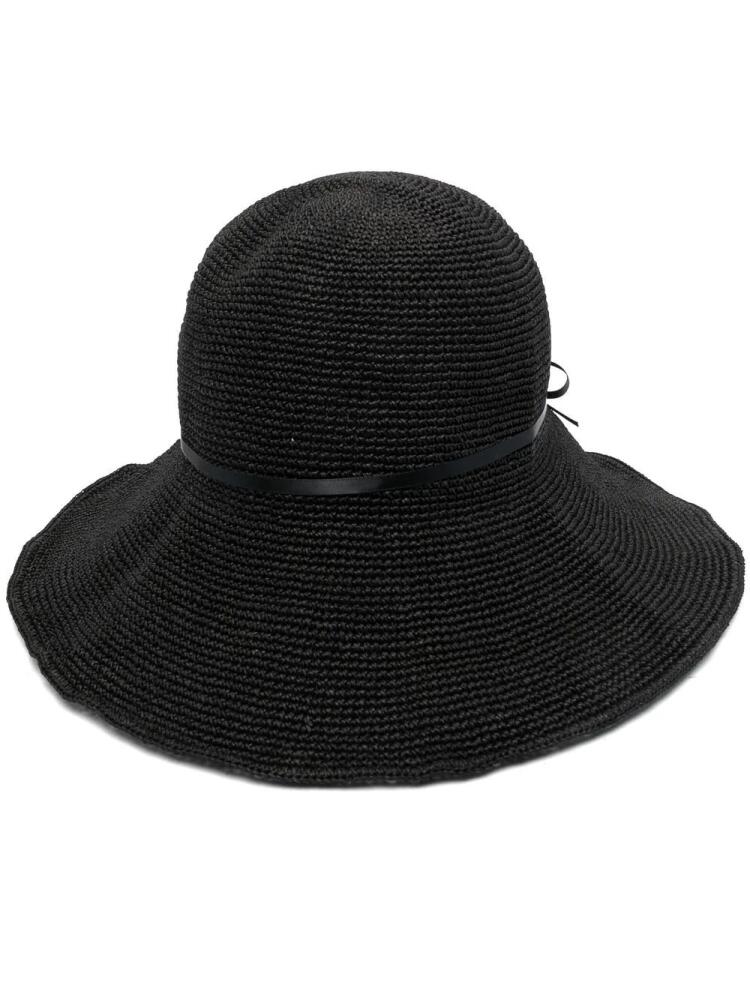 TOTEME interwoven-design sun hat - Black Cover