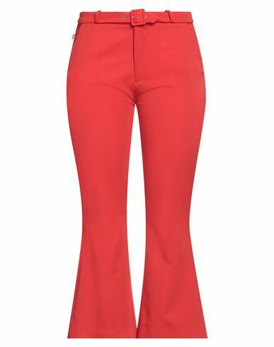 Jijil Woman Pants Red Polyester, Viscose, Elastane Cover