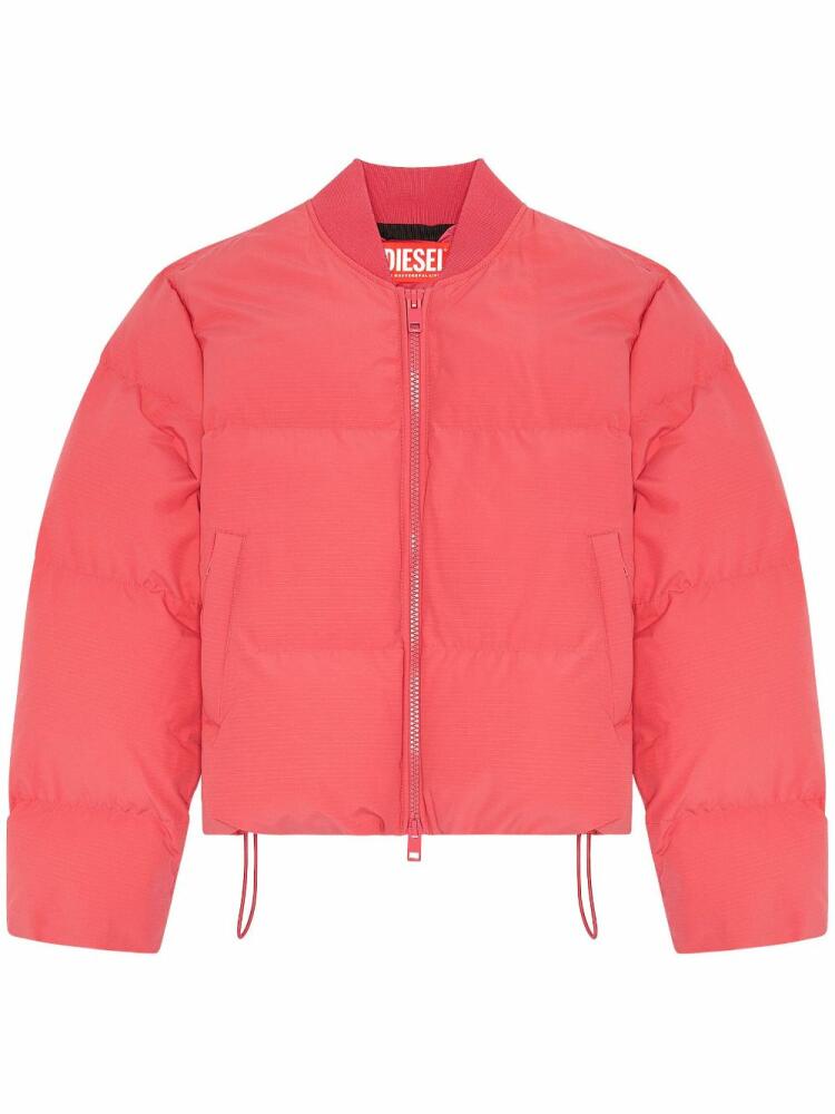 Diesel W-Oluch quilted puffer jacket - Pink Cover