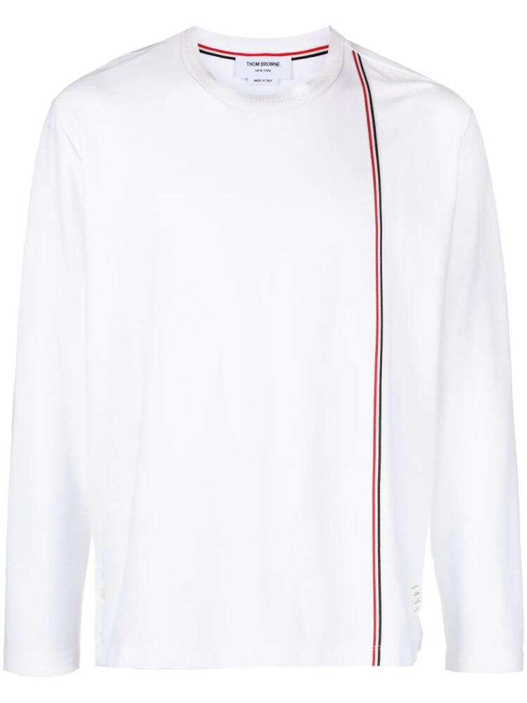 Thom Browne RWB stripe cotton T-shirt - White Cover