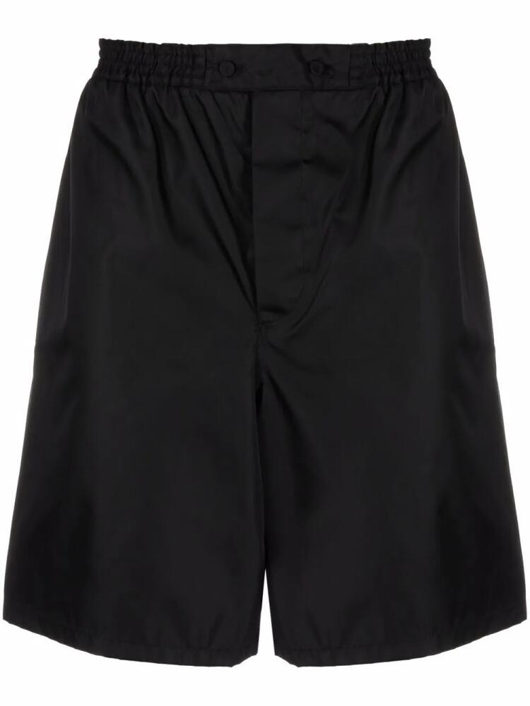 Prada Re-Nylon elasticated waist bermuda shorts - Black Cover