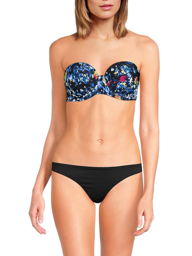 Calvin Klein Women's Balconette Bikini Top - Black Multi Cover