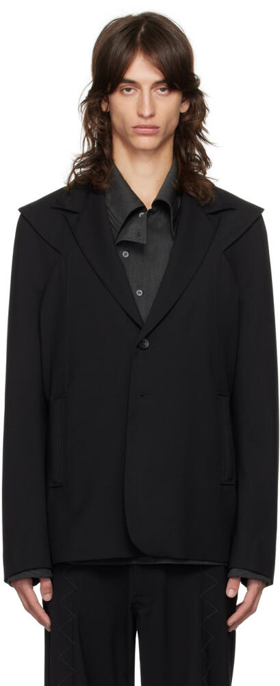 Kiko Kostadinov Black Bendix Tailored Blazer Cover