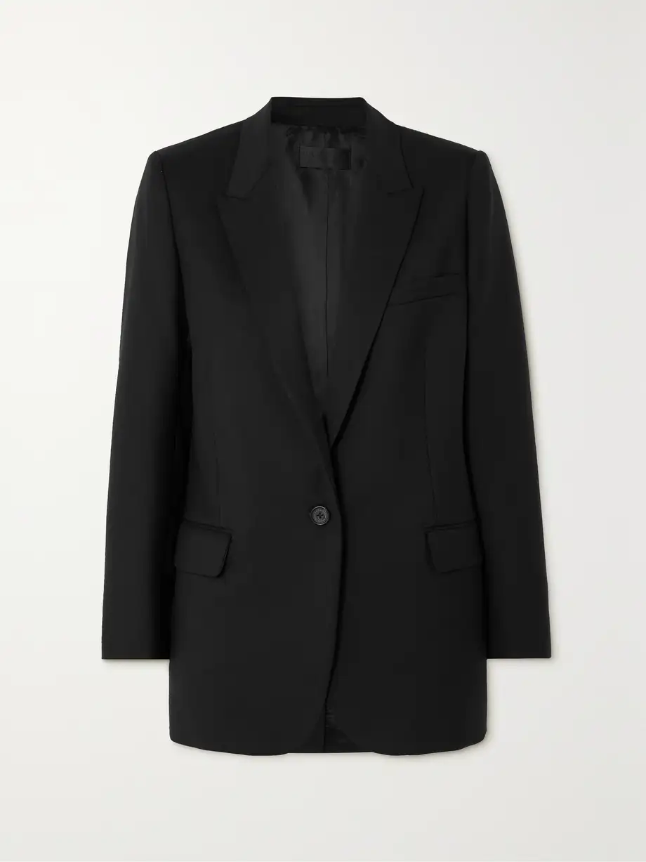 Nili Lotan - Diane Stretch-wool Twill Blazer - Black Cover