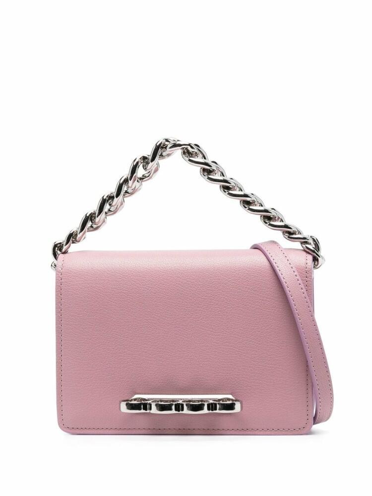 Alexander McQueen Four Ring crossbody bag - Pink Cover