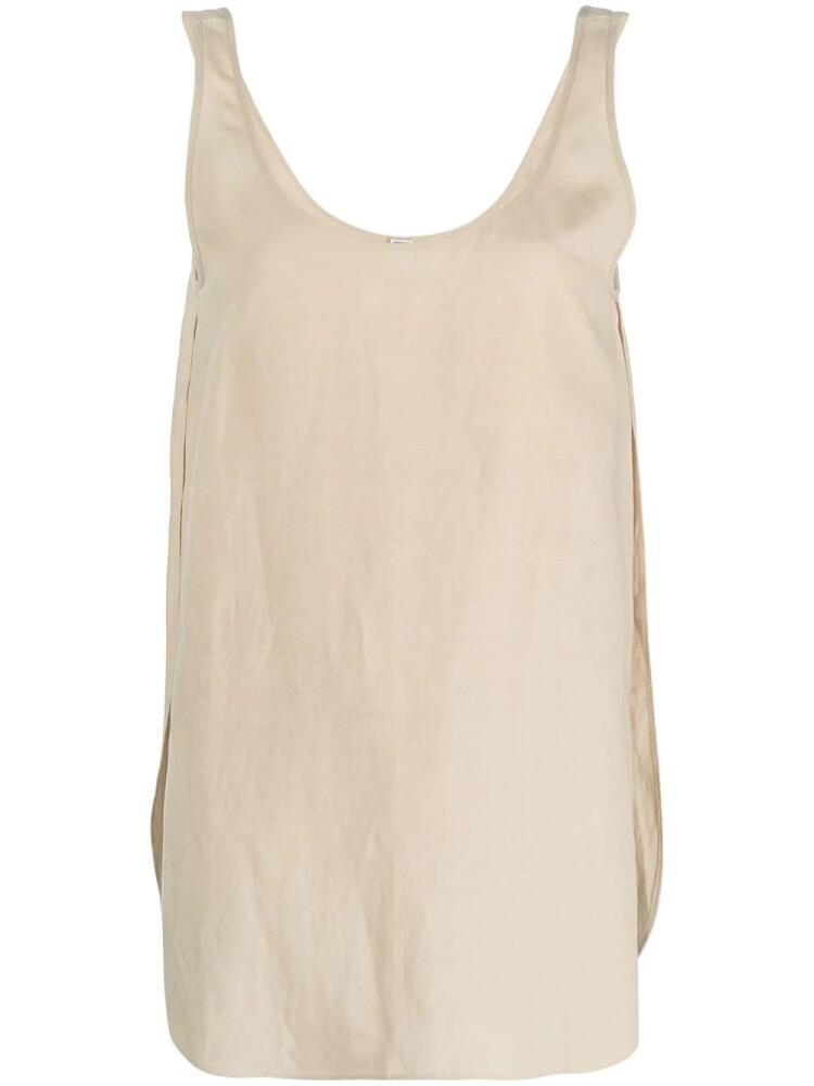 TOTEME side slits sleeveless top - Neutrals Cover