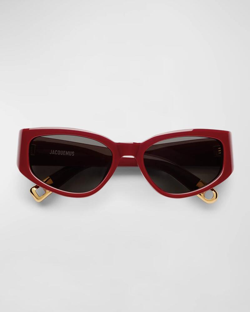 Jacquemus Les Lunettes Gala Acetate Oval Sunglasses Cover