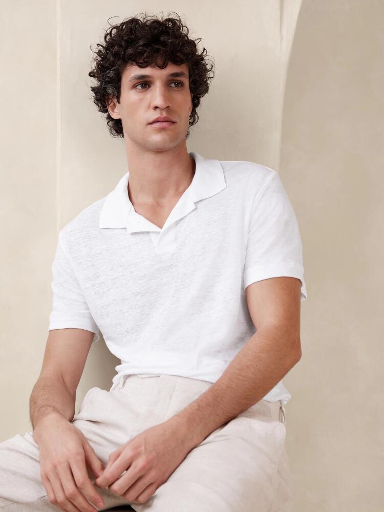 Banana Republic Linen Polo Shirt Cover