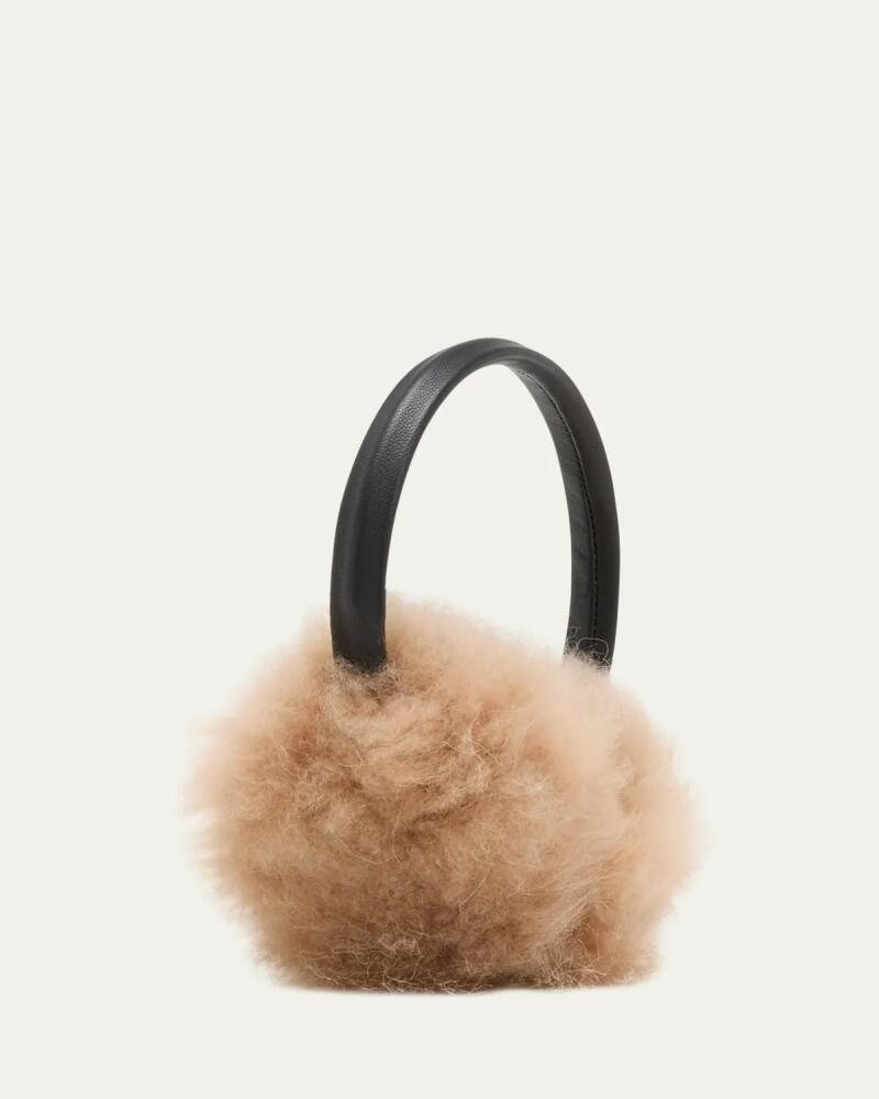 Yves Salomon Thick Leather & Cashmere Earmuffs Cover