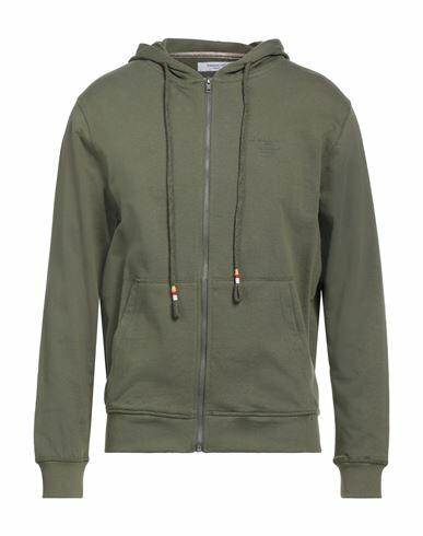 Hamaki-ho Man Sweatshirt Military green Cotton Cover