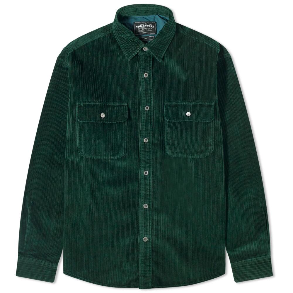 FrizmWORKS Men's Alternate Corduroy Shirt in Dark Green Cover