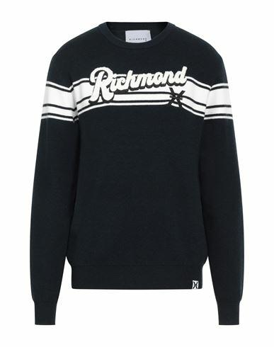 Richmond X Man Sweater Navy blue Polyester, Nylon, Viscose Cover