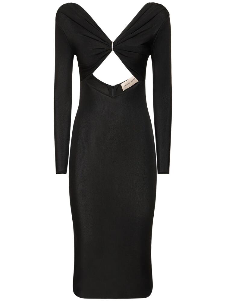 ALEXANDRE VAUTHIER Cutout Viscose Jersey Midi Dress Cover