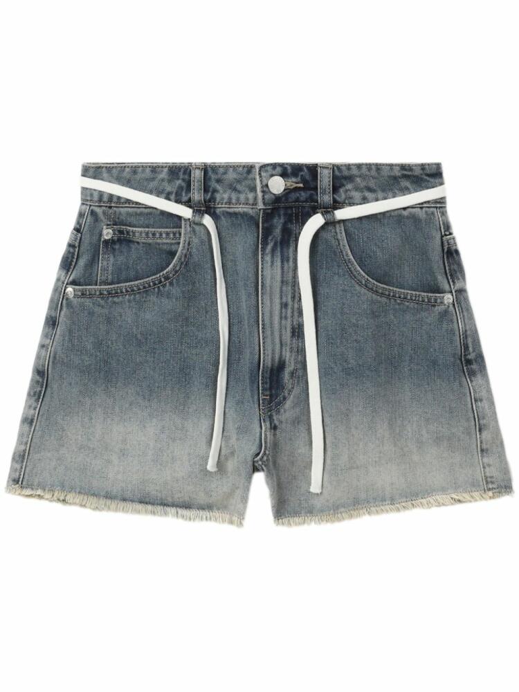 izzue gradient-wash denim shorts - Blue Cover