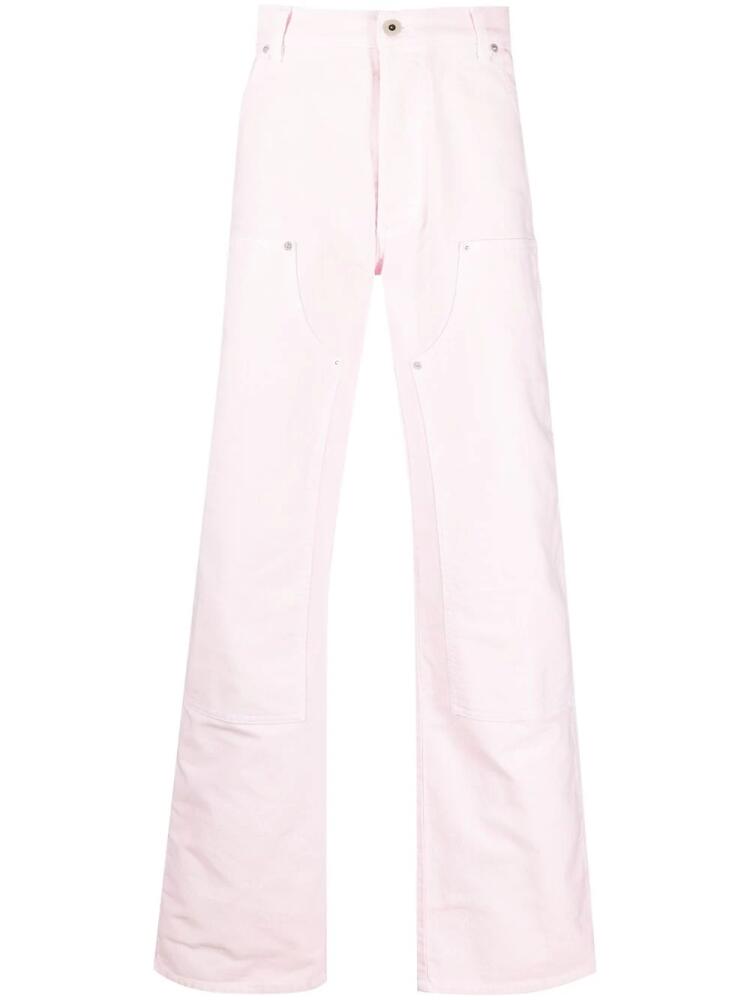 Heron Preston Carpenter straight-leg trousers - Pink Cover