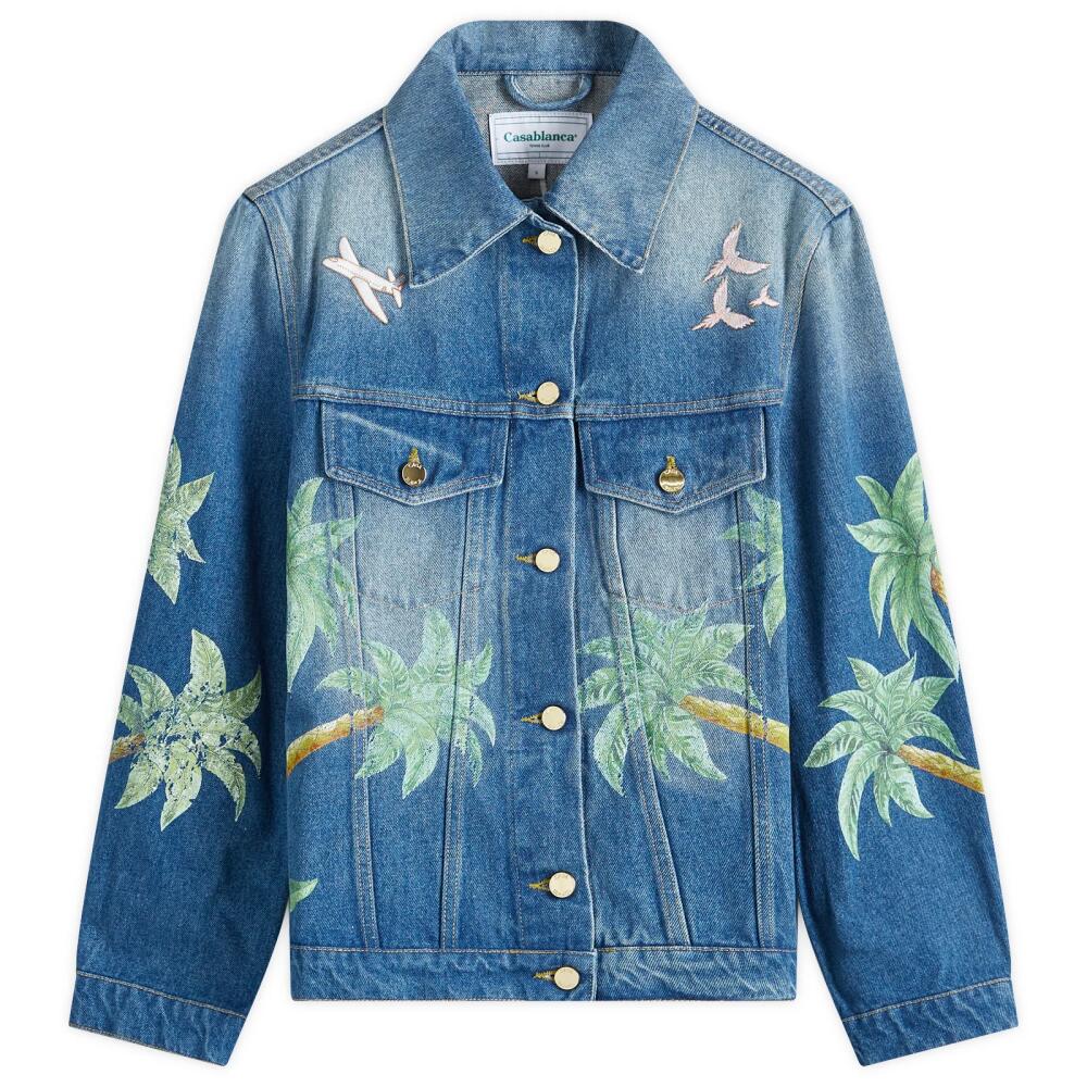 Casablanca Women's Denim Jacket in Washed Denim Cover