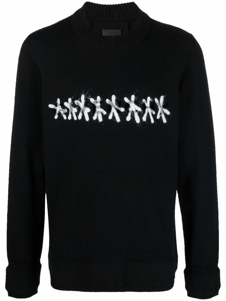 Givenchy graphic-print long-sleeve jumper - Black Cover