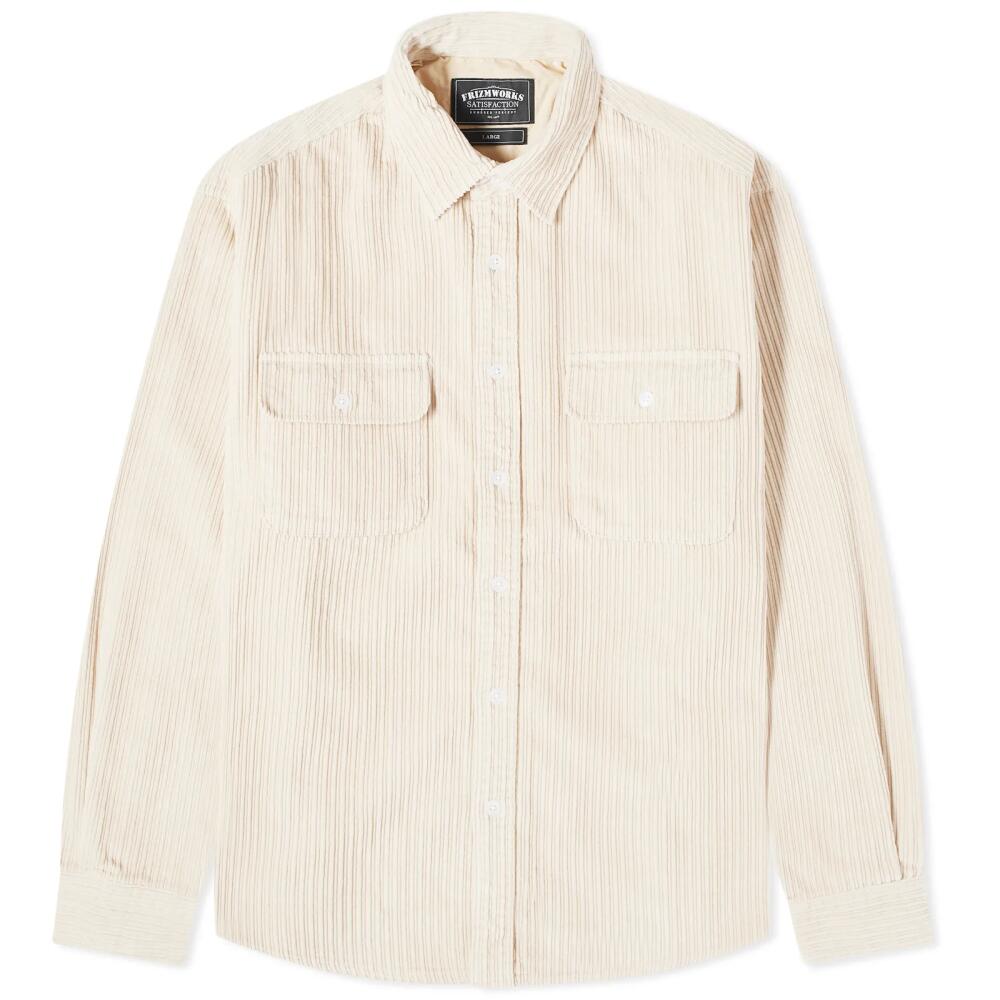 FrizmWORKS Men's Alternate Corduroy Shirt in Light Beige Cover